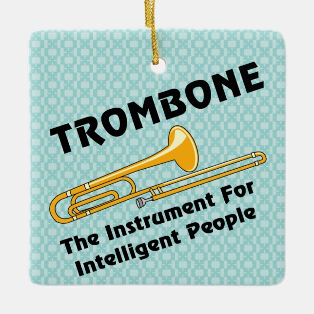 Ornement En Céramique Trombone intelligent (Devant)
