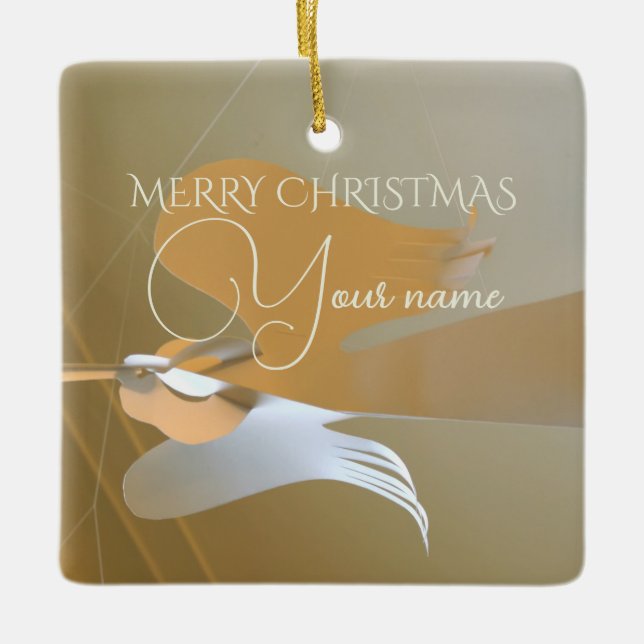 Ornement En Céramique Trompettes anges (Devant)