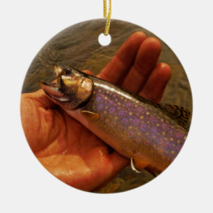 Ornement En Céramique Trout à Hands
