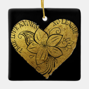 Ornement En Céramique True Love Knows No League Christmas Black