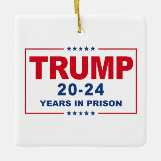 Ornement En Céramique TRUMP 20 - 24 ans de prison - Anti-Trump