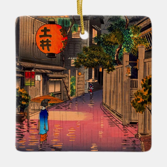 Ornement En Céramique Tsuchiya Koitsu - Soirée à Ushigome (Devant)