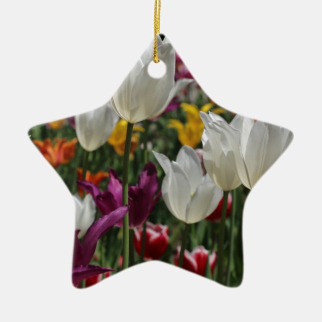 Ornement En Céramique Tulipes (Devant)