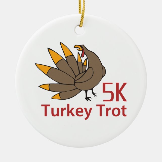 ORNEMENT EN CÉRAMIQUE TURKEY TROT (Devant)