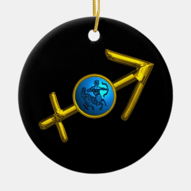 Ornement En Céramique Turquoise de bleu de BIJOU d'ANNIVERSAIRE de (Devant)