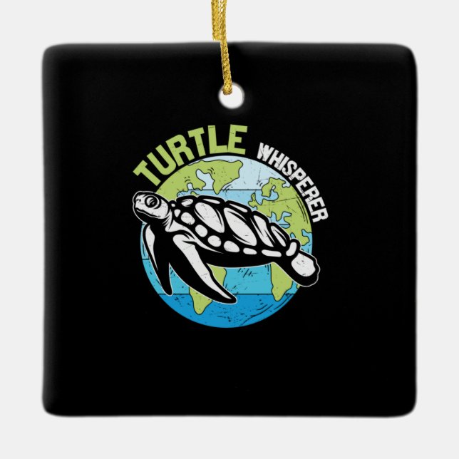 Ornement En Céramique Turtle Lover | Tortue (Devant)