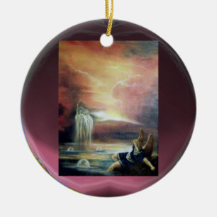 ORNEMENT EN CÉRAMIQUE TWO SAINT JOHN AND FALLEN ANGEL