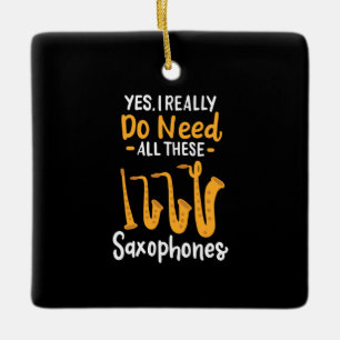 Ornement En Céramique Types de saxophone