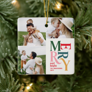 Ornement En Céramique typographie multicolore moderne et colorée unique