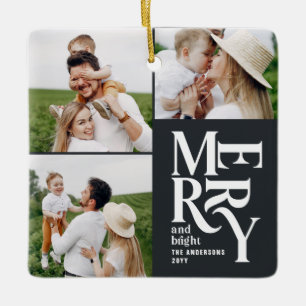 Ornement En Céramique typographie noire multicolore moderne