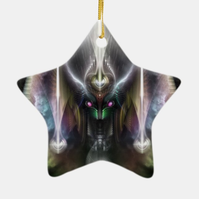 Ornement En Céramique Tyrinan Le Dieu Horikine de la guerre (Dos)