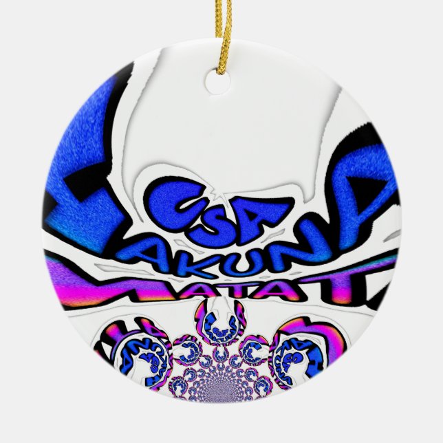 Ornement En Céramique U.S.A belle conception de devis extraordinaire (Devant)