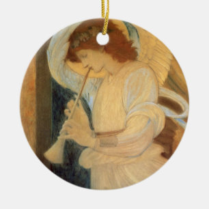 Ornement En Céramique Un ange jouant du flageolet de Burne-Jones