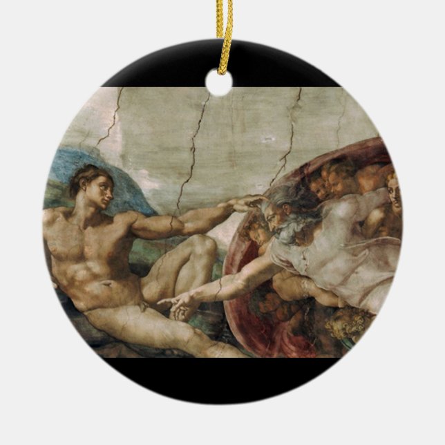 Ornement En Céramique Un dieu curieux (Devant)