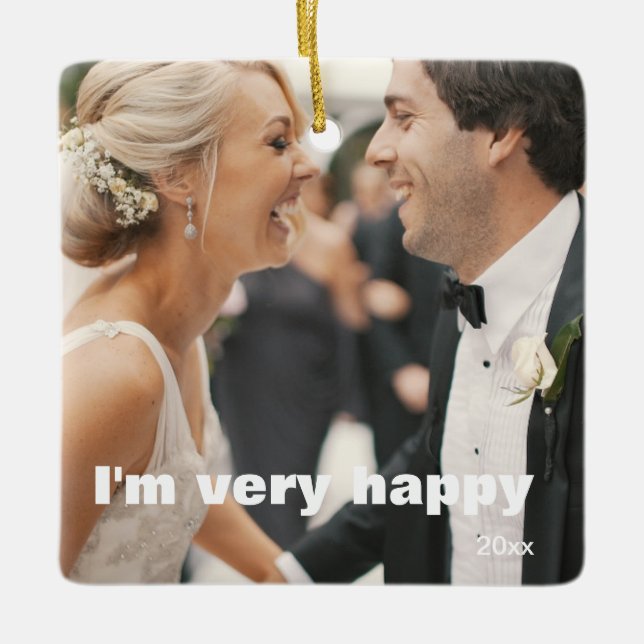 Ornement En Céramique Un élégant écran à 2 faces personnalisable Scrolls (Devant)