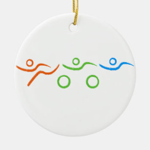 Ornement En Céramique Un grand cadeau de triathlon pour votre ami ou