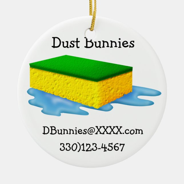 Ornement En Céramique Un joli thème propre (Devant)