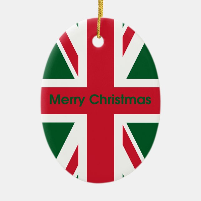 Ornement En Céramique Union Jack (Devant)