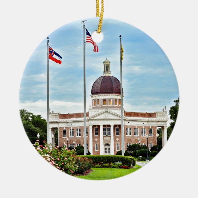 Ornement En Céramique Université du Mississippi du sud (Devant)