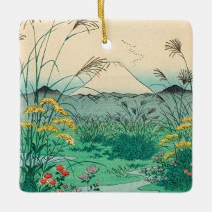 Ornement En Céramique Utagawa Hiroshige - Plaine d'Otsuki dans la provin