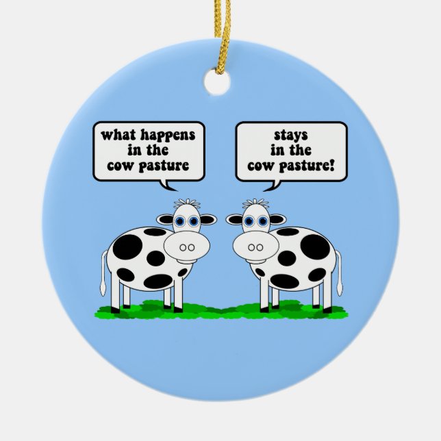 Ornement En Céramique vaches (Devant)