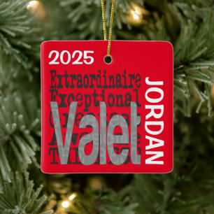 Ornement En Céramique Valet Extraordinaire CUSTOM