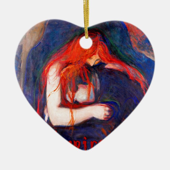 Ornement En Céramique Vampire Edvard Munch (Devant)