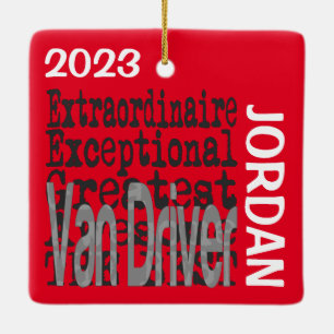 Ornement En Céramique Van Driver Extraordinaire CUSTOM