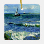 Ornement En Céramique Van Gogh - Paysage marin<br><div class="desc">Le célèbre tableau de Vincent van Gogh,  Paysage marin près des Saintes-Maries de la Mer.</div>
