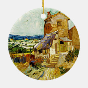 Ornement En Céramique VanGogh - Le vieux moulin