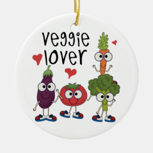 Ornement En Céramique Veggie Lover
