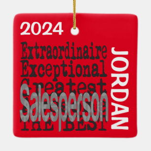 Ornement En Céramique Vendeur Extraordinaire PERSONNALISÉ