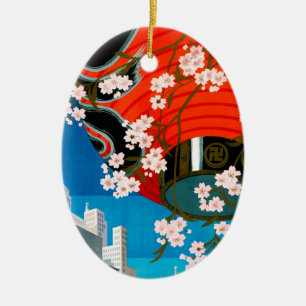 Ornement En Céramique Venez à Tokyo