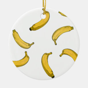 Ornement En Céramique Version de croquis de motif Banana