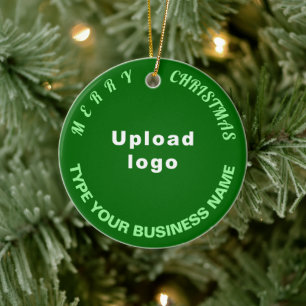 Ornement en céramique vert cercle de Noël d'entrep