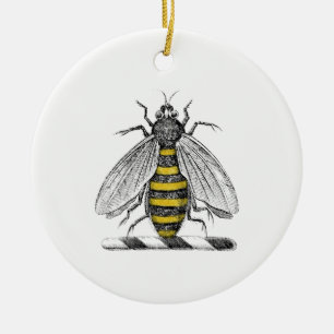 Ornement En Céramique Veste armoiries vintage abeille emblème blason pre