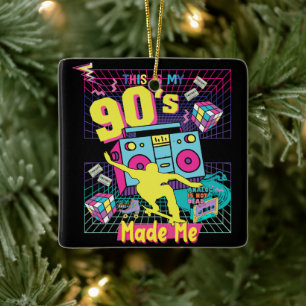 Ornement En Céramique Vibes Retro, Hip hop des années 90, m'a fait