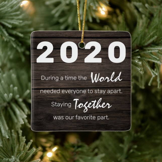 Ornement En Céramique Vidéo Rustique Souvenir de l'arbre de Noël (Arbre)