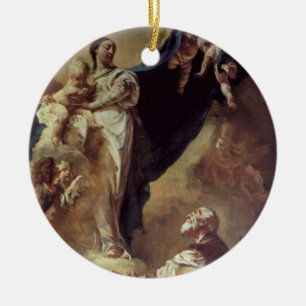Ornement En Céramique Vierge et enfant apparaissant à St Philip Neri,