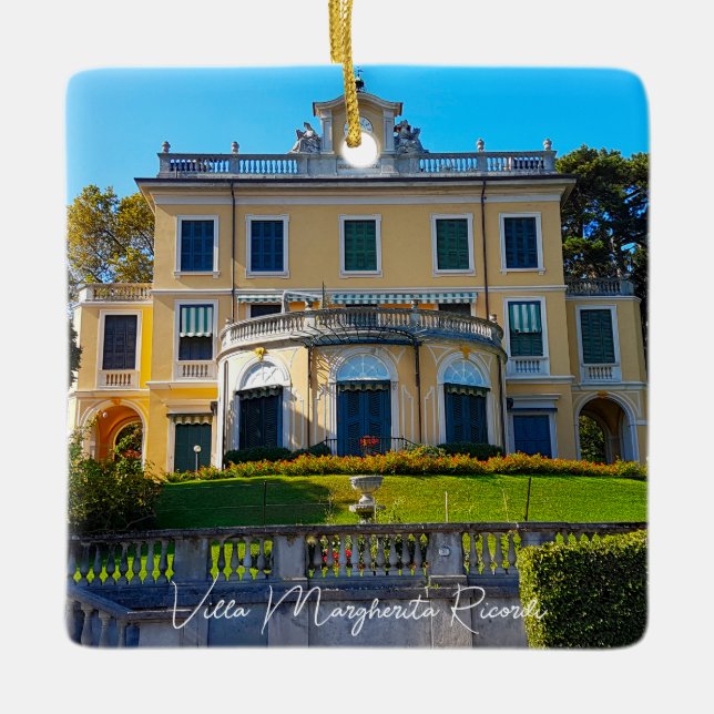 Ornement En Céramique Villa Margherita Ricordi Grianti Lake Como Italy (Devant)