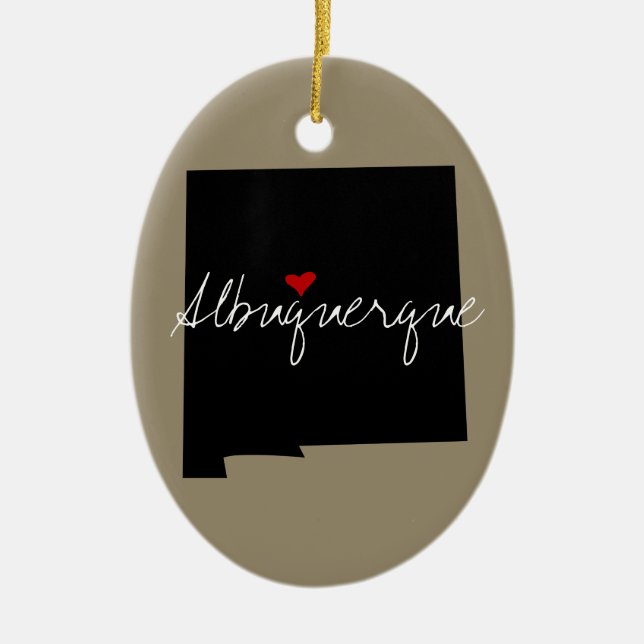 Ornement En Céramique Ville du Nouveau Mexique (Devant)