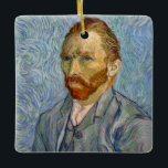 Ornement En Céramique Vincent Van Gogh - Autoportrait<br><div class="desc">Autoportrait / Portrait de l'artiste / Portrait de l'artiste par Vincent Van Gogh en 1889</div>
