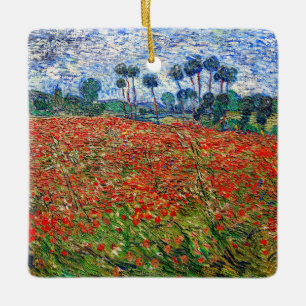 Ornement En Céramique Vincent van Gogh - Champ de coquelicots