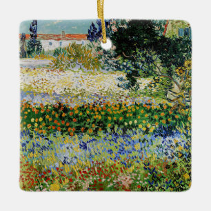 Ornement En Céramique Vincent van Gogh - Jardin en fleurs