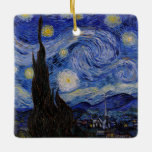Ornement En Céramique Vincent Van Gogh - La nuit étoilée<br><div class="desc">The Starry Night / La nuit etoilee - Vincent Van Gogh en 1889</div>