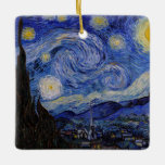 Ornement En Céramique Vincent Van Gogh - La nuit étoilée<br><div class="desc">The Starry Night / La nuit etoilee - Vincent Van Gogh en 1889</div>