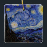 Ornement En Céramique Vincent Van Gogh - La nuit étoilée<br><div class="desc">The Starry Night / La nuit etoilee - Vincent Van Gogh en 1889</div>