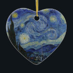 Ornement En Céramique Vincent Van Gogh - Nuit étoilée. Peinture artistiq<br><div class="desc">Vincent Van Gogh - Peinture de la nuit étoilée.
OEuvre classique d'un des peintres les plus célèbres au monde.
De belles couleurs et des tourbillons !</div>