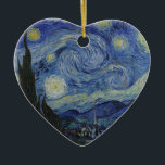 Ornement En Céramique Vincent Van Gogh - Nuit étoilée. Peinture artistiq<br><div class="desc">Vincent Van Gogh - Peinture de la nuit étoilée.
OEuvre classique d'un des peintres les plus célèbres au monde.
De belles couleurs et des tourbillons !</div>