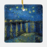 Ornement En Céramique Vincent van Gogh - Nuit étoilée sur le Rhône<br><div class="desc">Nuit étoilée sur le Rhône / Nuit étoilée sur le Rhône - Vincent van Gogh,  Huile sur toile,  1888,  Arles</div>